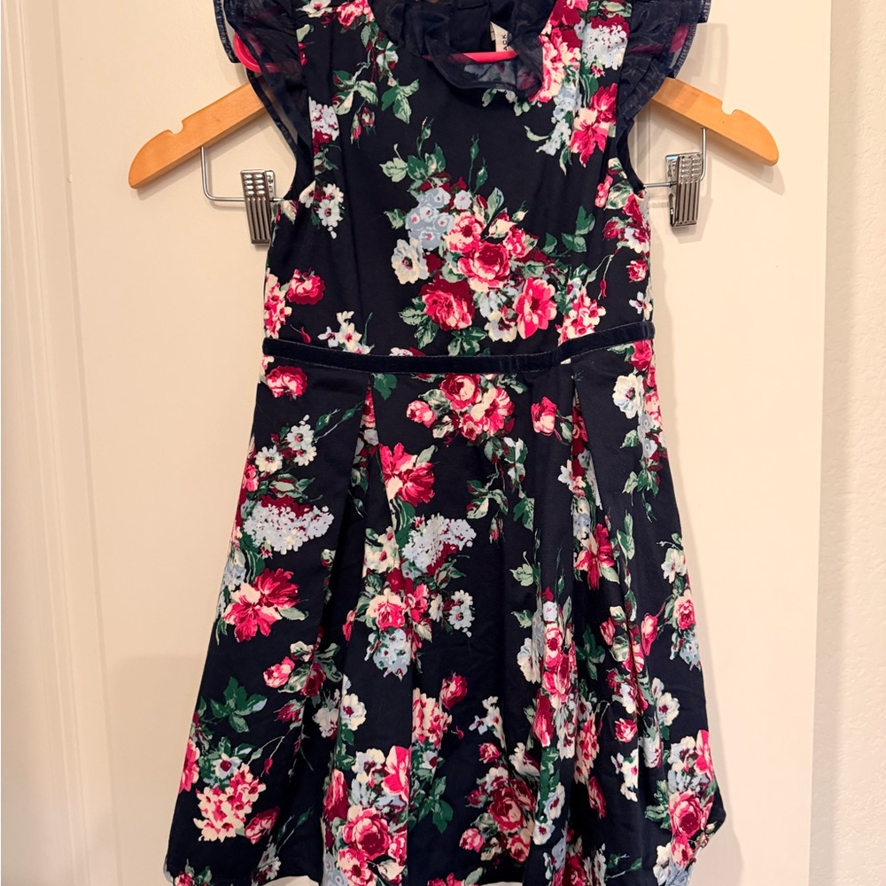 Janie and Jack Black and Pink Floral Dress